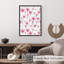 «Botanical Pink Dandelions», reproduction d'art moderne sans cadre-491532584