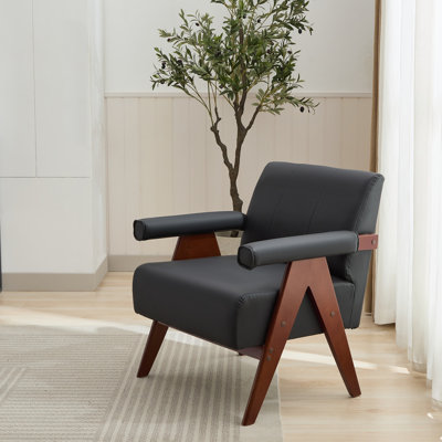 Faux Leather Armchair