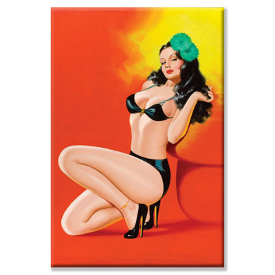 Beauty magazine Hot in Black - impression d'art graphique