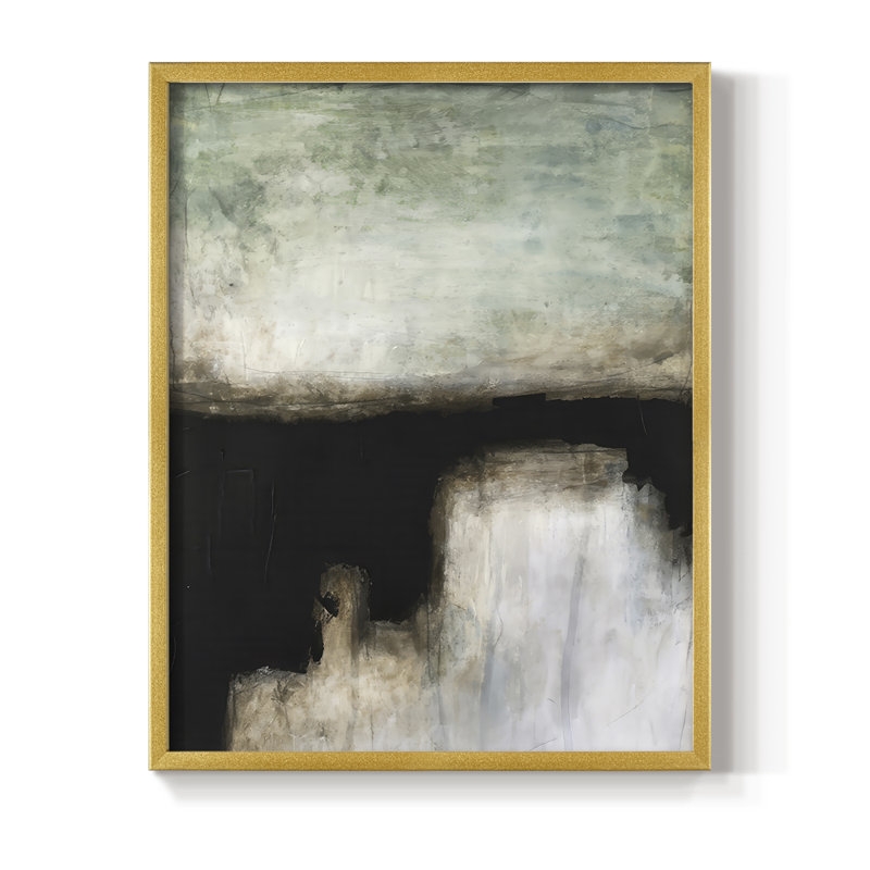 Penumbra II Framed Print - Solid Wood, 30" H x 24" W, Gold