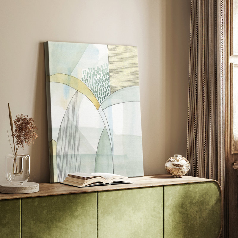 Mint Reflection I - galerie sur mesure, H 27 po x l 18 po