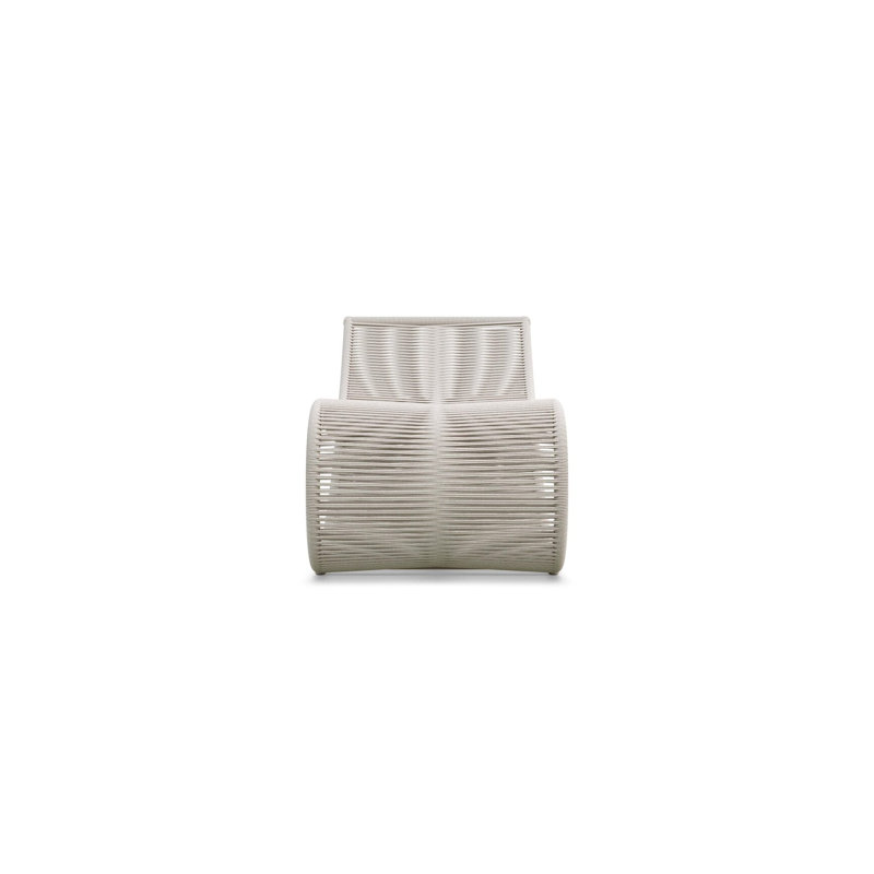 Wave Lounge Chair Morel, Matte Ivory