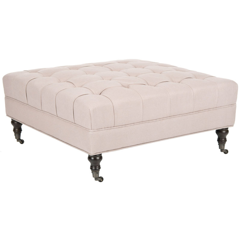 Repose-pieds Ghazali, 100% polyester beige