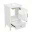 Meuble-lavabo moderne de 20 pouces avec lavabo, armoire, tiroir et patins réglables