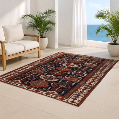 Tapis turc intérieur et extérieur brun