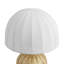 Lampe de table en rotin avec abat-jour dôme blanc naturel