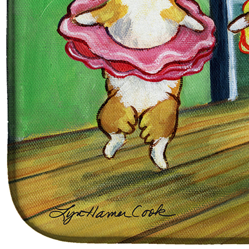 Tapis de séchage little ballerine corgi
