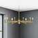 Crysta Corrigan Studio® Featuring Exposed (8) X 60 Watt E12 Light Chandelier With A Matte Black Finish