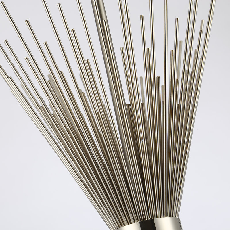 Luminaire suspendu 1 lumière Spoutnik Spike, Nickel