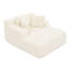 Lit moelleux rembourré en velours côtelé beige avec mousse compressée pour la chambre à coucher, l'hôtel, facile à assembler sans assemblage, matériau de peau, siège profond compressible et bon support rembourré, bureau à domicile,-121104920