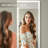 Aluminum Alloy Frame tempered Glass Led Full Length Mirror With 3 Color Temperature & Brightness Adjustment-1713606313