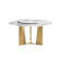 Round Sintered Stone Dining Table With Rotating Tray