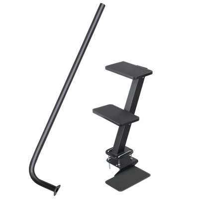  3-step Boat Steps For Trailer With Handle,heavy Duty Non-slip Boat Trailer Steps Universal Fit For Bass/pontoon Boat Trailers