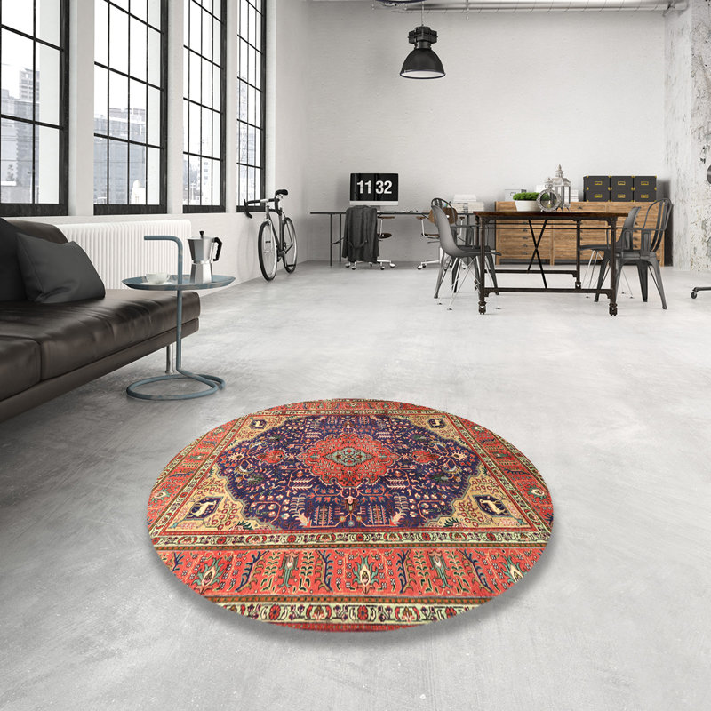 Southwestern Indoor Rug, Round 8'