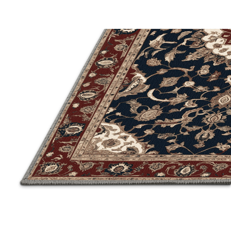 Machine Washable Persian Grey Area Rug, Rectangle 2' x 3'