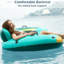 Heavy Duty 2 Person Inflatable River/Pool Tube Float With Removable Cooler, Tubes For Lake, Floating River Raft Lounge Floatie With 2 Cup Holders For Adults, Cyan