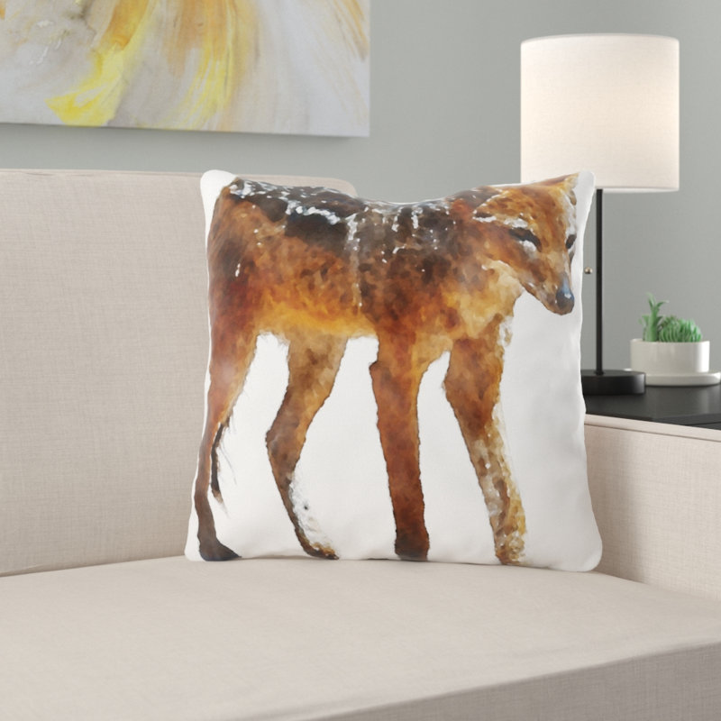 Coussin chacal Rosalia, Microsuède, Intérieur