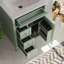 Meuble-lavabo de salle de bain avec lavabo, meuble-lavabo avec tiroir rabattable, 3 tiroirs, porte à fermeture en douceur-75598044-75598040