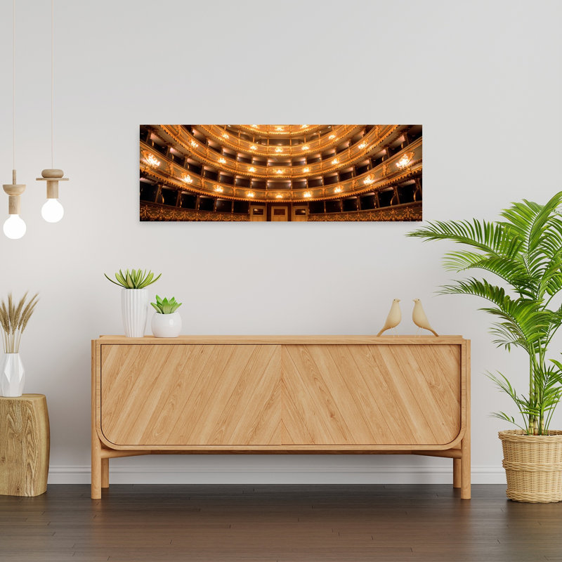 Stavovske Theater Prague Czech Republic by Frank Chmura - Wrapped Canvas Panoramic Print, 30.48 cm H x 91.44 cm W