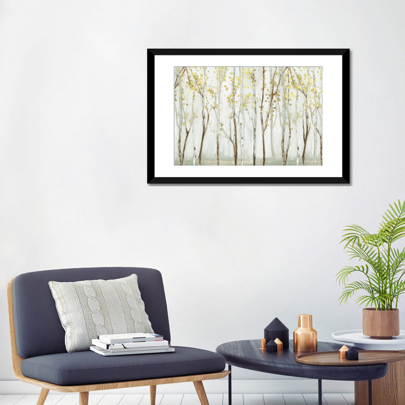 «Long Landscape» par Allison Pearce, reproduction d'art sur toile tendue, H 24 po x l 32 po x P 1 po, Blanc