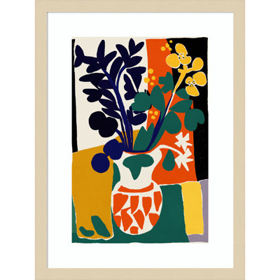 France Floral Impressions by Treechild Wood Framed Wall Art Print