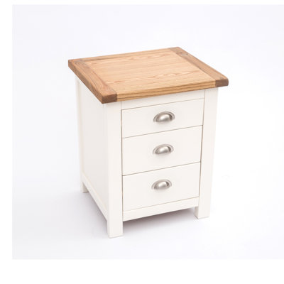 Amos 45cm W Solid + Manufactured Wood Bedside Table