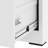 Metal 2 Drawer Lateral Filing Cabinet For Office, Cold - Rolled Steel, Smooth Movement, Bearing Rails White File With Lock, Slide Rails, Interlock Feature-525055321
