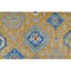 Hand Knotted Wool Area Rug in Gold