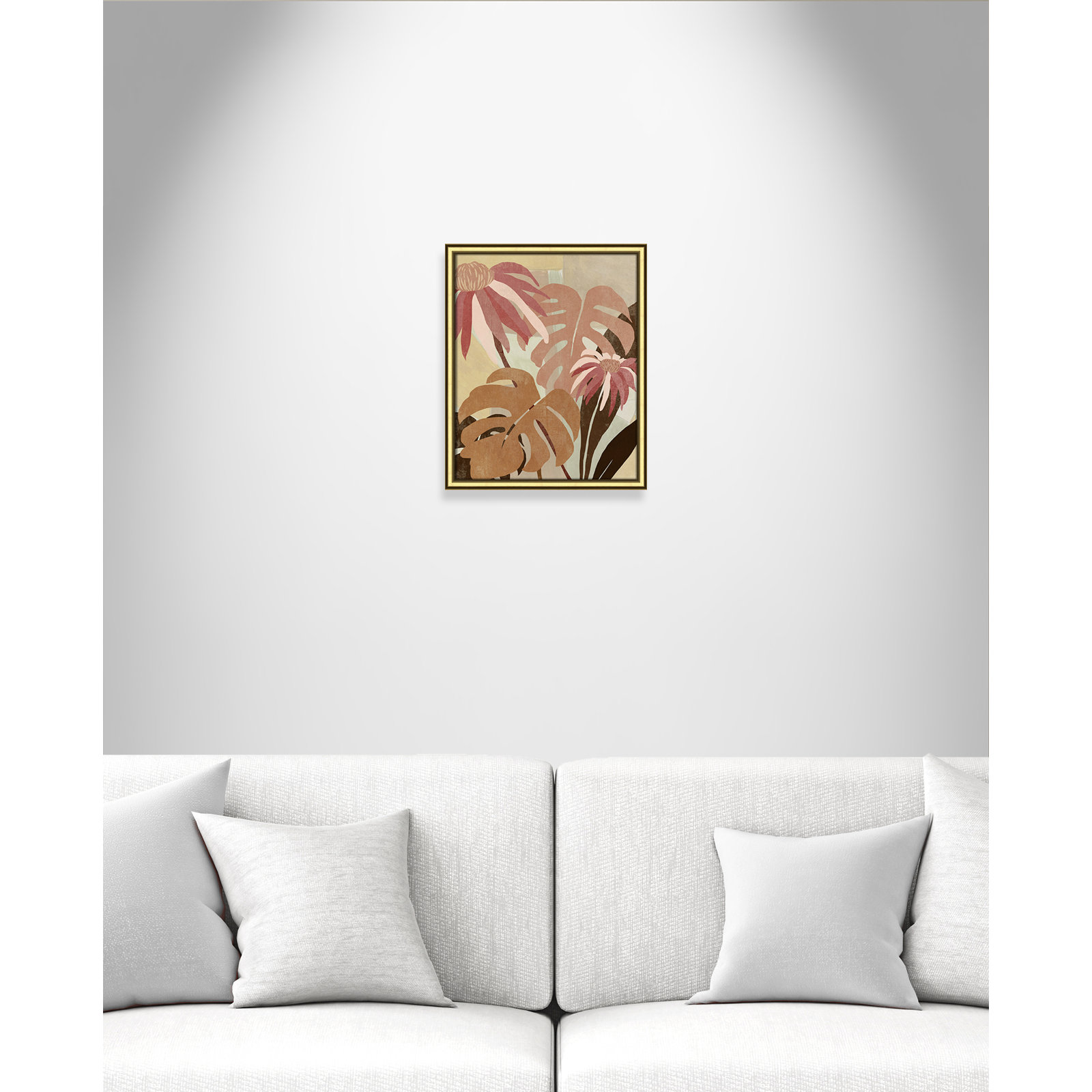Hot Tropics II by Asia Jensen, Gold, 17.25" W x 20.25" H