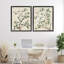 Ensemble de 2 cadres flottants Vintage Floral Blossomed Trees, par Petal Prints Design-279140752-279140758