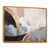 Toile avec cadre flottant or