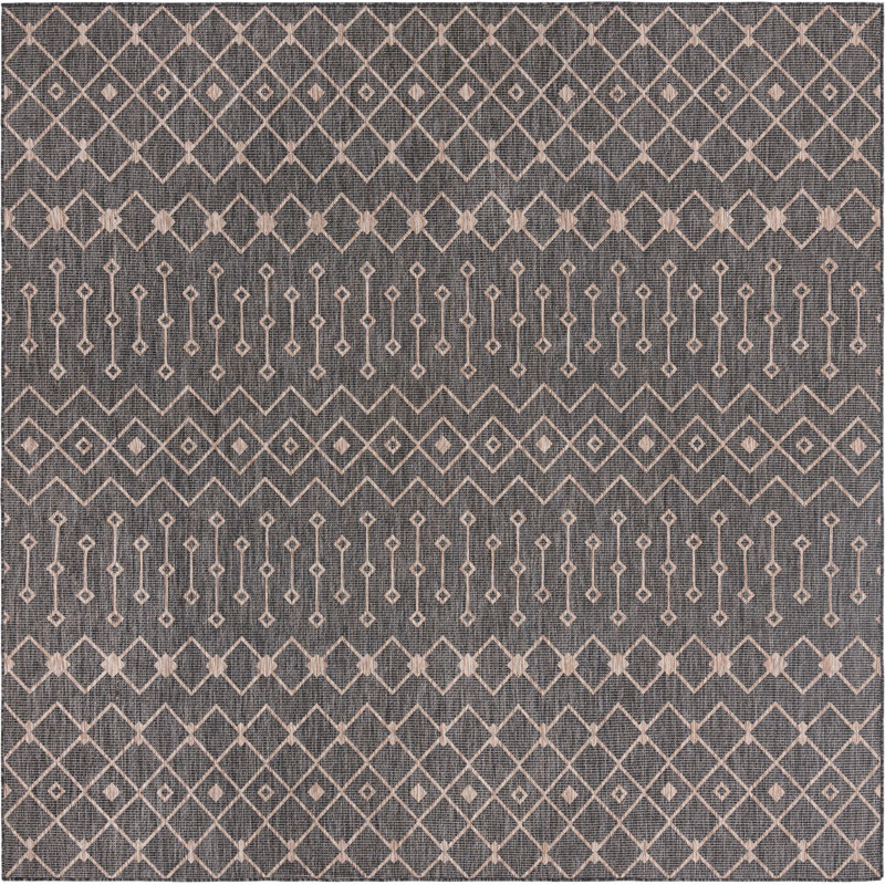 Tapis vert d'extérieur couleur cendre, Carré 13 pi