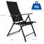 Moheez Folding Garden Chairs with 7 Reclining Positions-1006645871