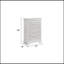 Commode 5 tiroirs de style moderne en bois blanc