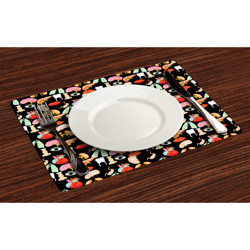Polyester Abstract Rectangle Placemat