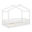 Structure de lit en bois avec clôture-1457319815