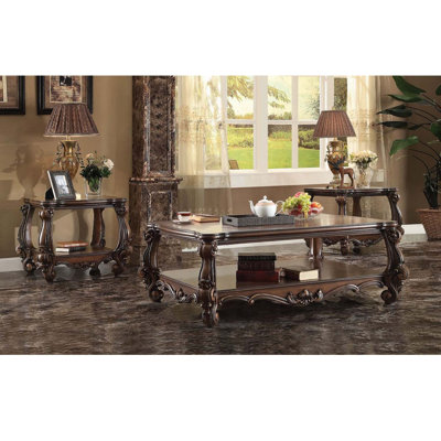 Table basse Versailles, finition chêne cerise