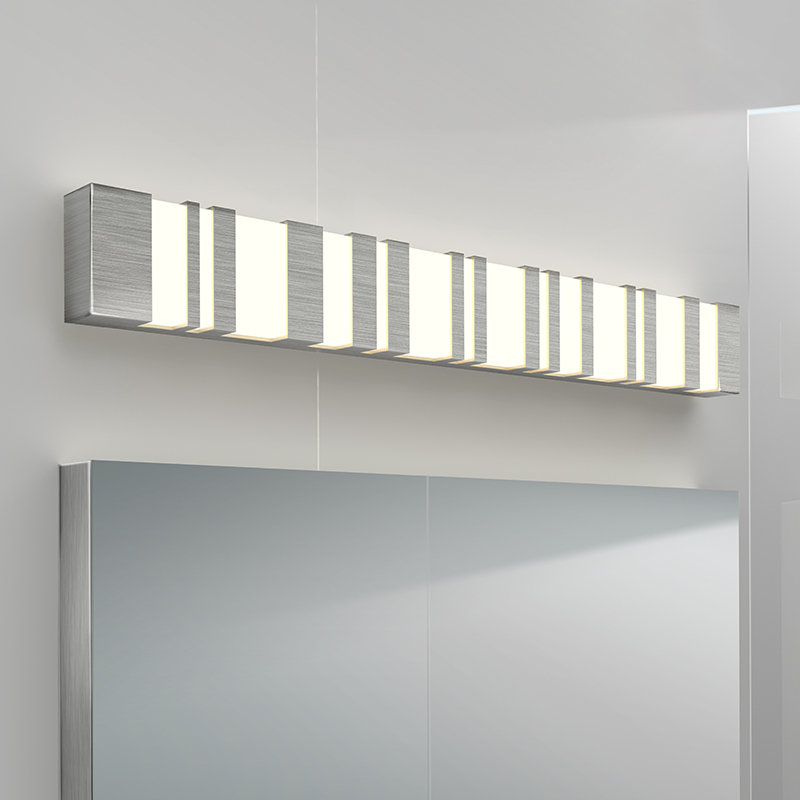 Bath Notes 1 - Light LED Bath Bar, Satin Stainless Steel