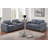 Modern Style 2Pc Sofa Set Back Cushion Plastic Legs Cup Holders Charging Port Corduroy Upholstered-1930984824