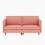Canapé 74,27 po, canapé confortable 2 places, moderne Mid-Century conçu pour les petits espaces, appartement, chambre à coucher, dortoir, bureau-129595711