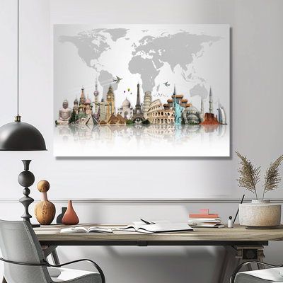 « Famous Monuments Across World », reproduction d'art graphique