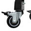 Chariot de cuisine modulaire pour l'extérieur avec porte-serviettes en papier et trou à gaz de luxe - tablettes réglables 360 roues verrouillables-2117995066