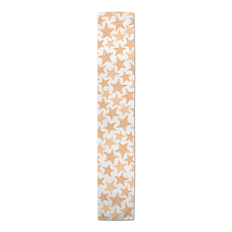 Chemin de table Cotte, 90 po x 16 po, Orange