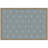 Kate and Laurel Framed Fabric Pinboard Blue Botanical Block Print Printed Linen Casual Bulletin Board for Use as a Vision Board or Wall Organization-121607815-133258604