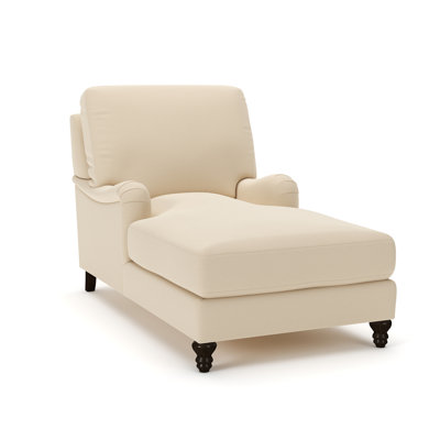 Walters Upholstered Chaise Lounge with Recessed Arms 