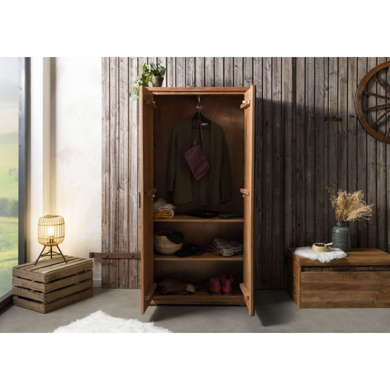 BARK Solid Wood Wardrobe