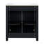 Meuble-lavabo rustique de 30 po avec lavabo en céramique, portes à fermeture douce et armoire de rangement à tablette réglable, structure en bois moderne, espace généreux, facile à nettoyer-641041890