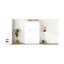 Armoire blanche à 3 portes et 2 tiroirs - Pièce de rangement idéale pour la chambre à coucher 2 tiroirs en addition moderne