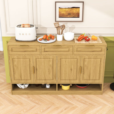 Elegant Storage Cabinet with Ample Storage Space and Adjustable Shelves