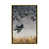 Toile avec cadre flottant or
